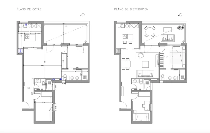 Plano de la vivienda — Ático junto al Retiro
