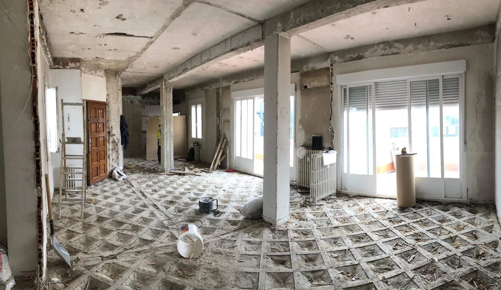 El mismo salón de Ríos Rosas durante la obra