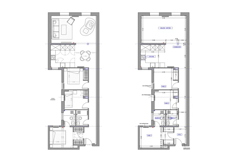 Plano de la vivienda — Piso junto al Retiro