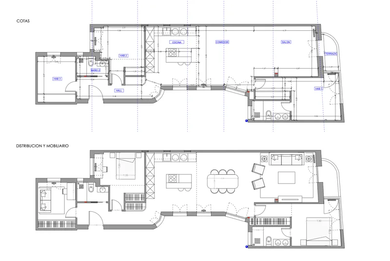 Plano de la vivienda — Piso frente al Museo Sorolla