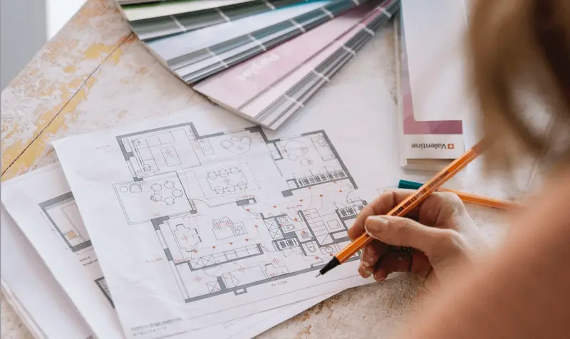 Planos de arquitectura del estudio de Mónica Diago para la auditoría técnica