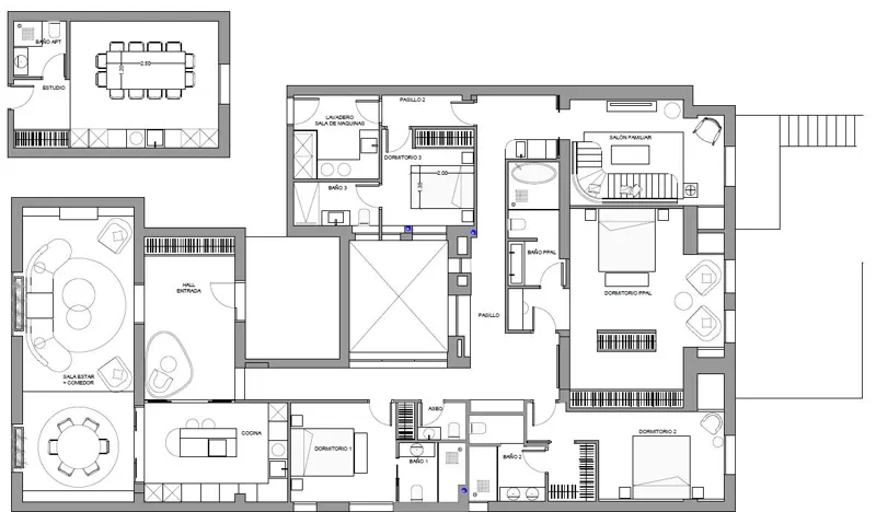 Plano de la vivienda — Garden house en Recoletos